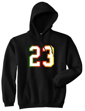 23 Cement Print Colorful Jersey Pullover Hoodie