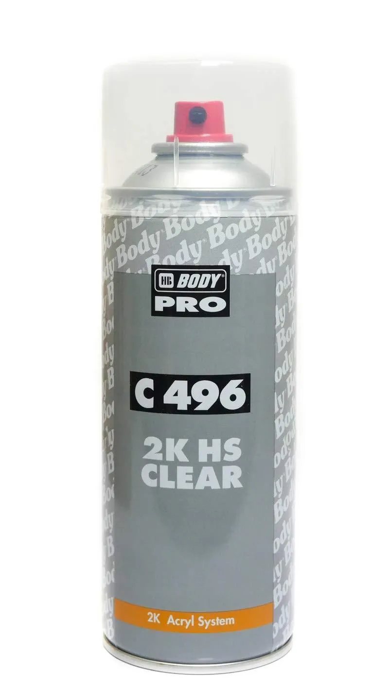 2K High Gloss Appearance HS Clear Coat Paint C496 Aerosol 400mL