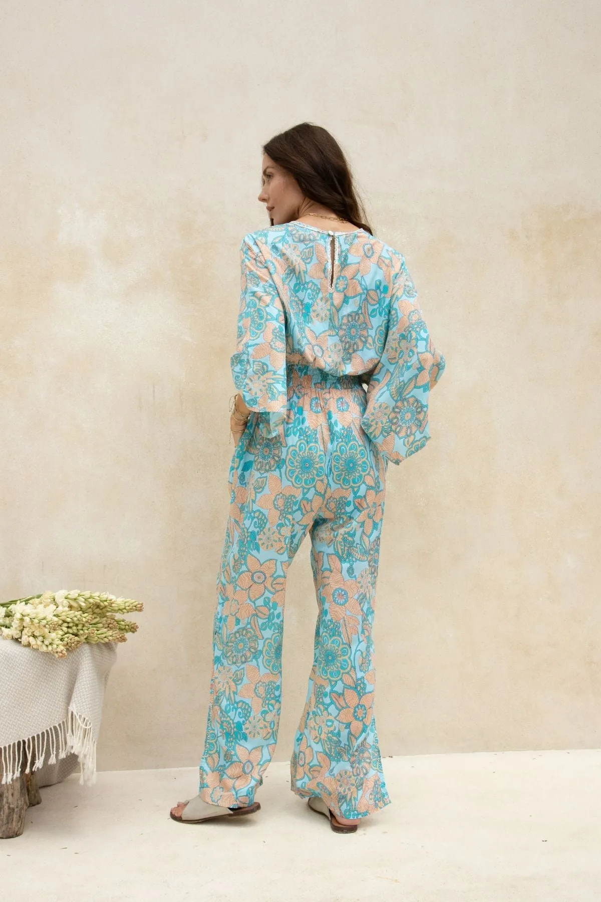 Adelaide Long Jumpsuit // Flower print