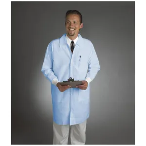 Alpha Protech Critical Cover Alphaguard Lab Coats Lab Coat, 3X-Large, Blue, Tapered Collar, Knit Cuff, 30/Cs