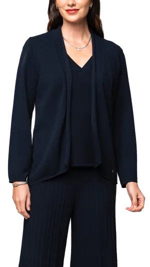 Amy Shawl Collar Cardigan ; Dark Navy