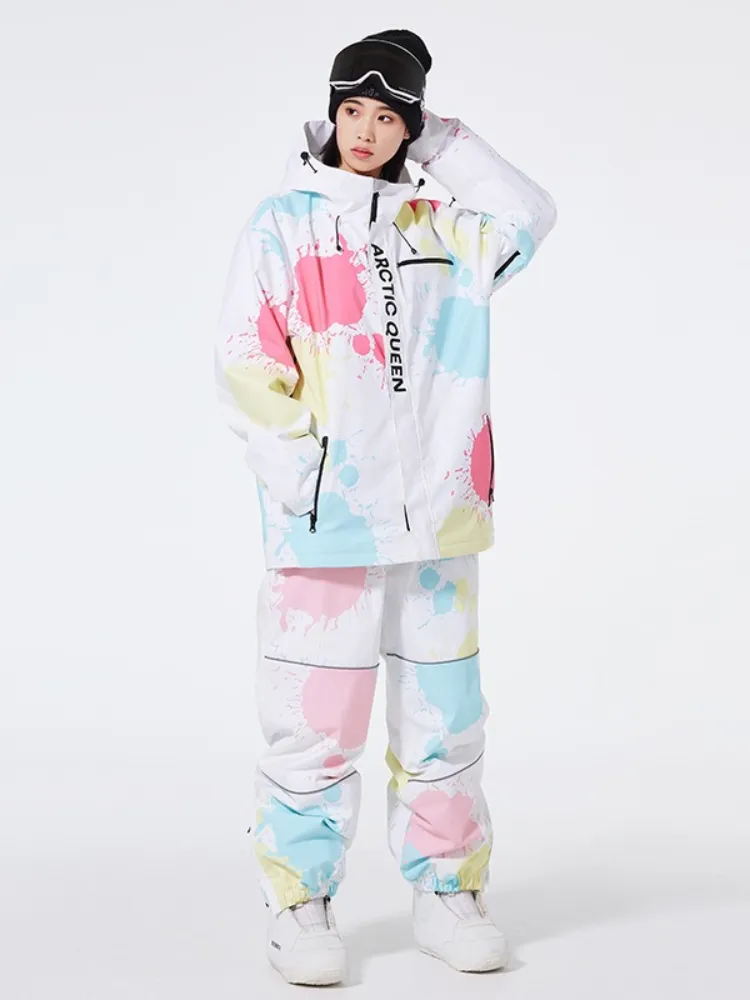 ARCTIC QUEEN Washed Ink Oversized Snow Suit - Women's