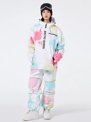 ARCTIC QUEEN Washed Ink Oversized Snow Suit - Women's