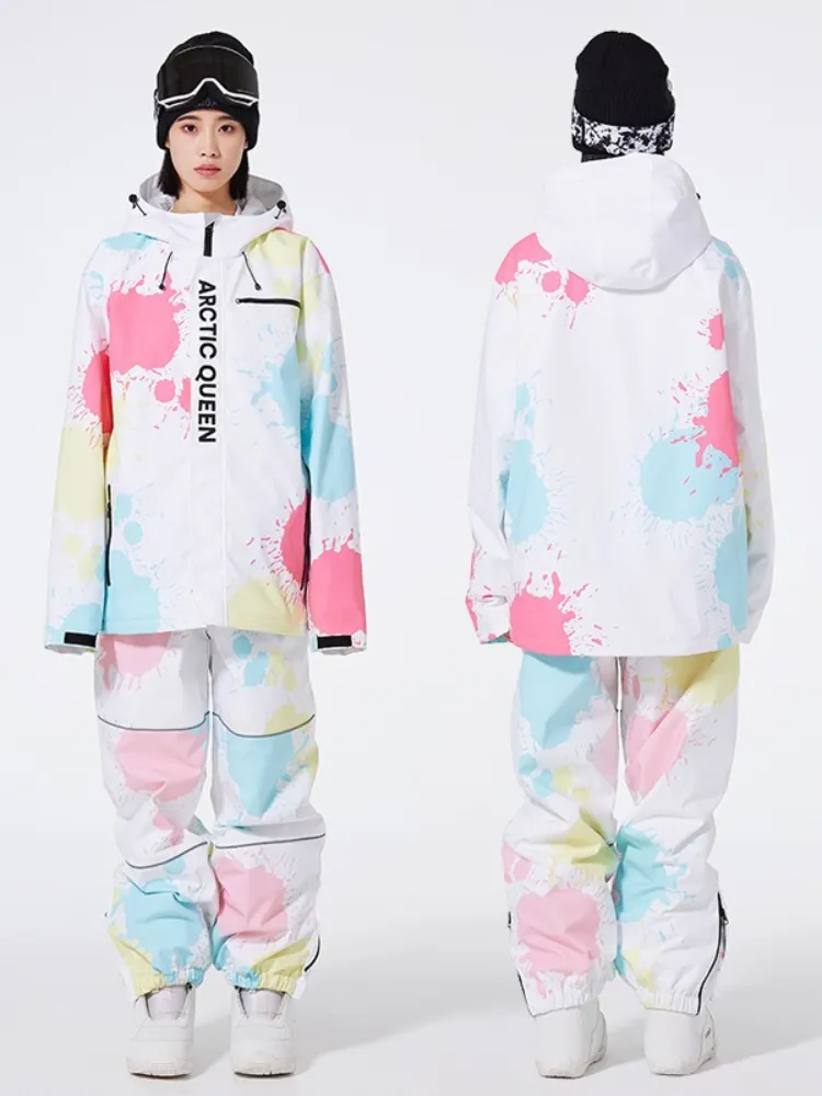 ARCTIC QUEEN Washed Ink Oversized Snow Suit - Women's