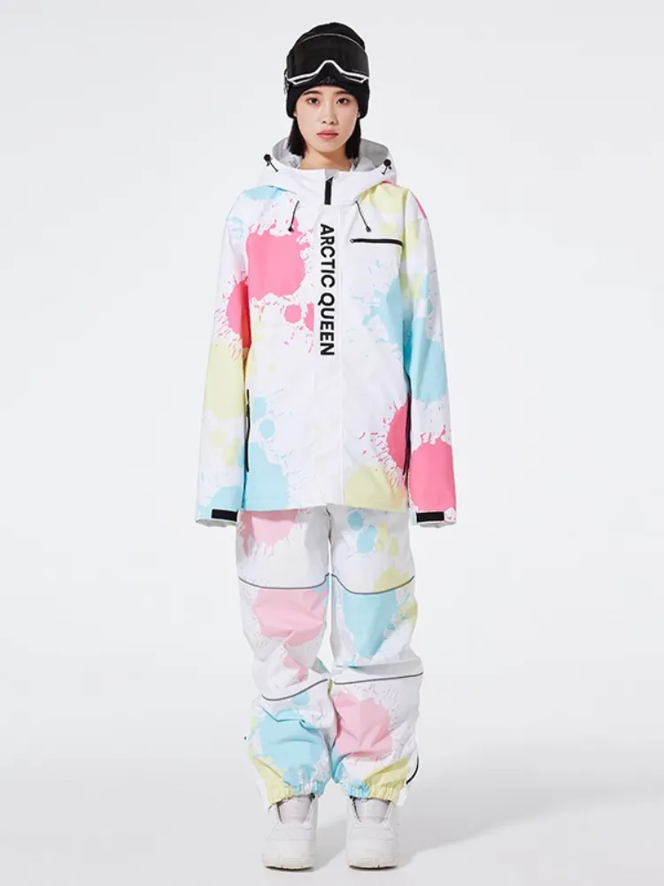 ARCTIC QUEEN Washed Ink Oversized Snow Suit - Women's