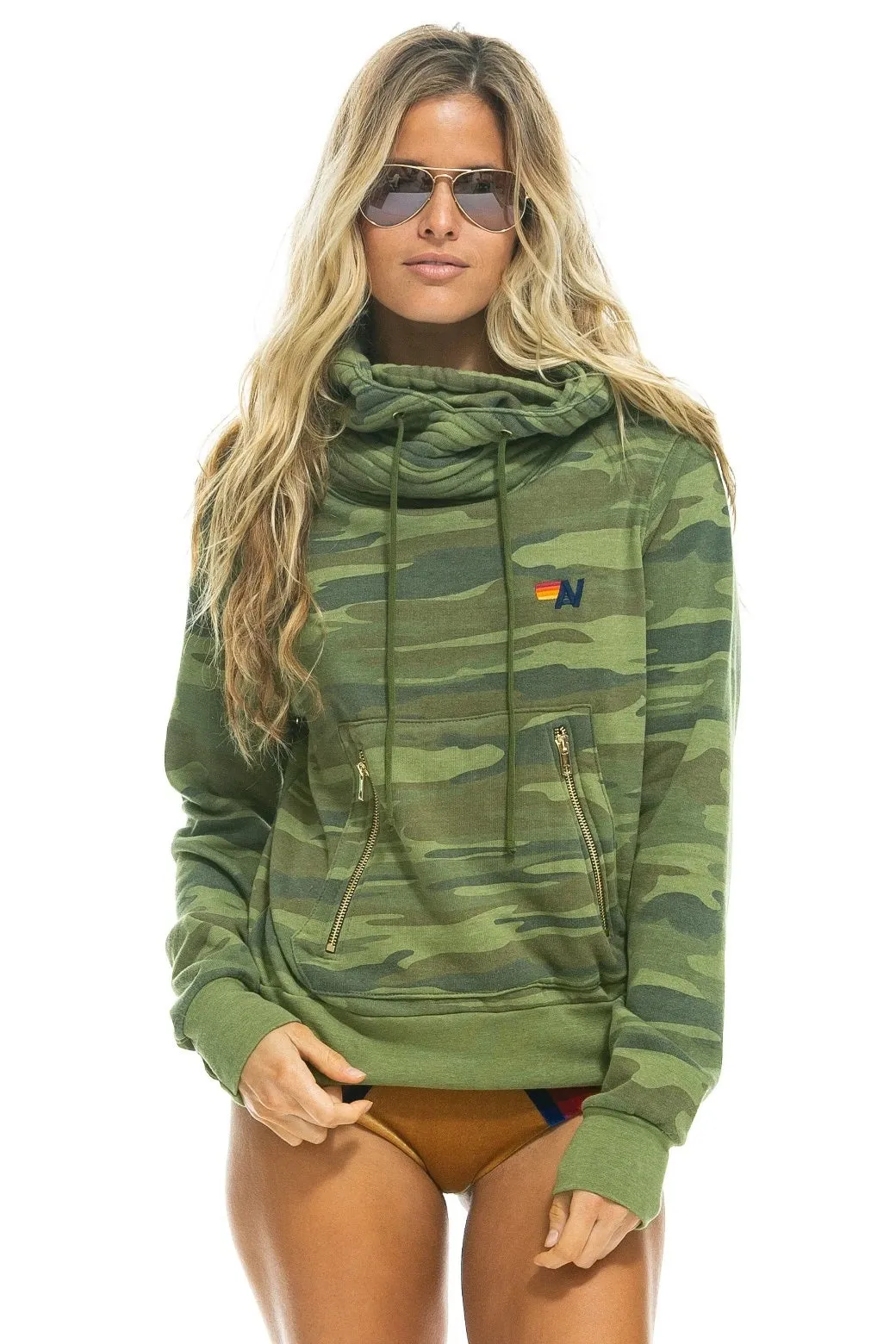 Aviator Nation - Ninja Pullover Hoodie in Camo