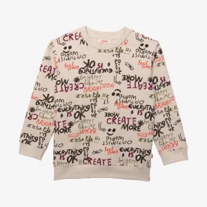 Boys' heather grey sweatshirt