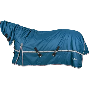 Classic Equine 10K Cross Trainer Turnout Blanket w/ Attached Hood- Indigo