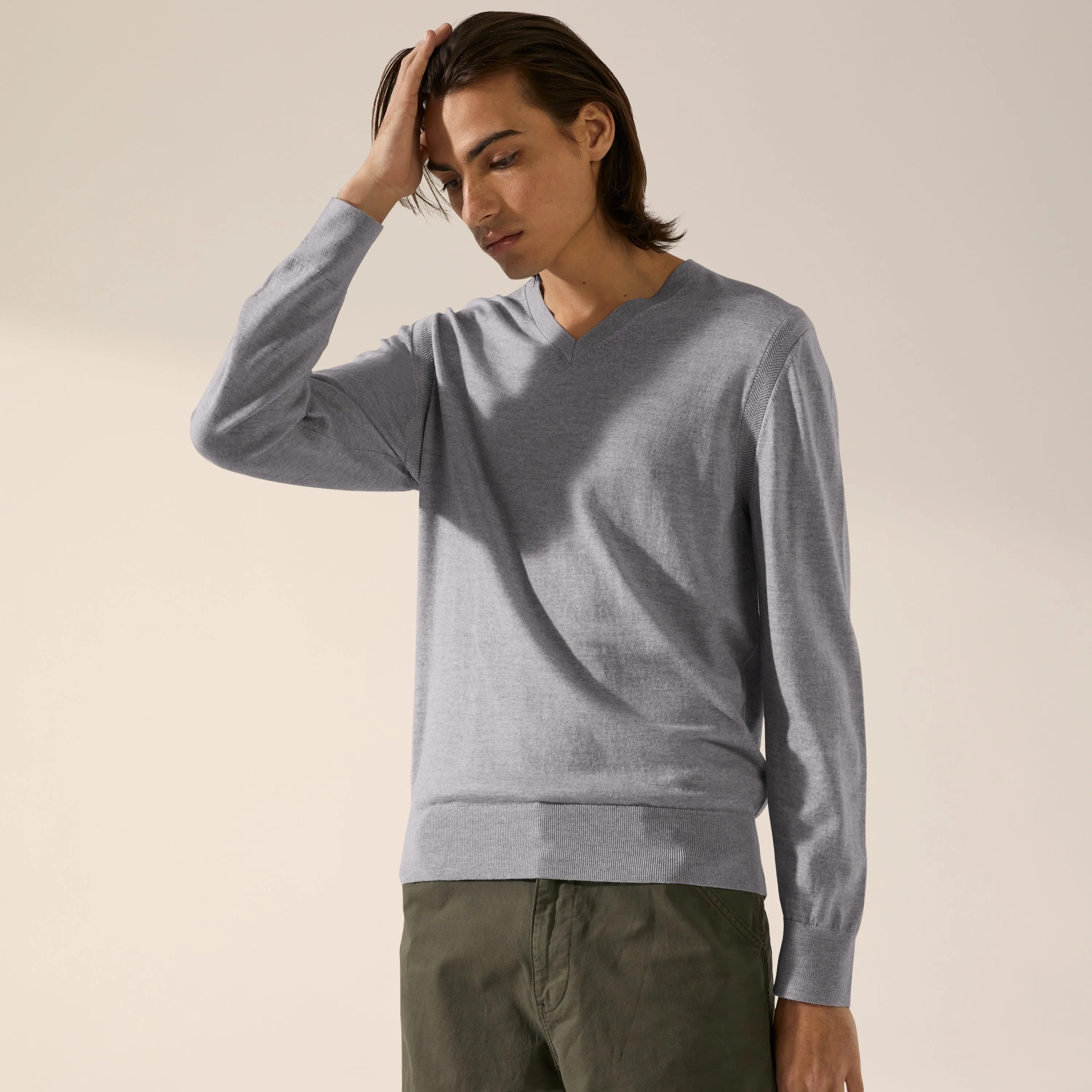 Cole Merino Lightweight V-Neck Sweater