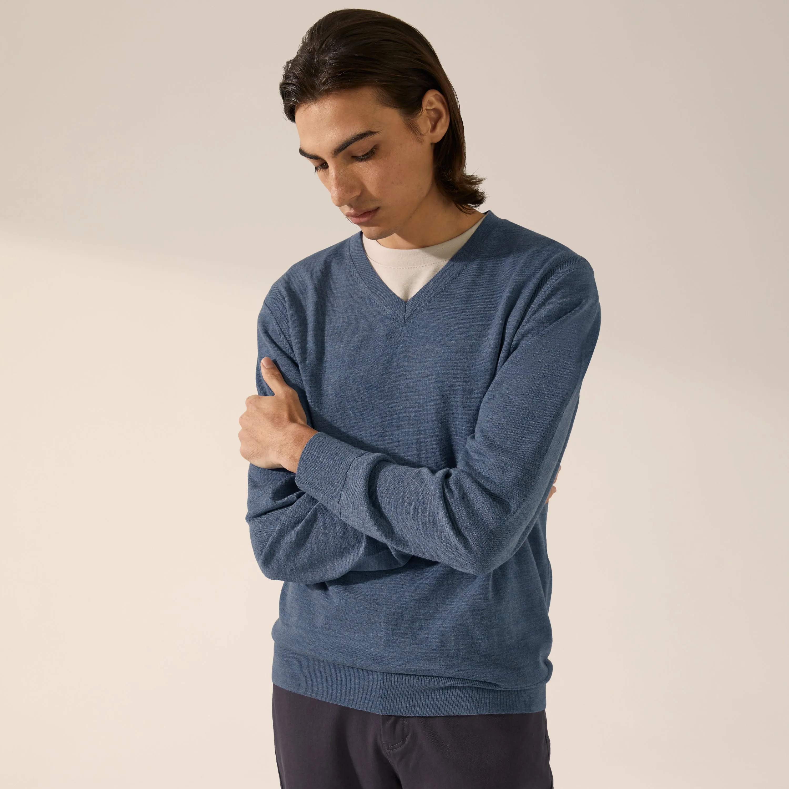 Cole Merino Lightweight V-Neck Sweater