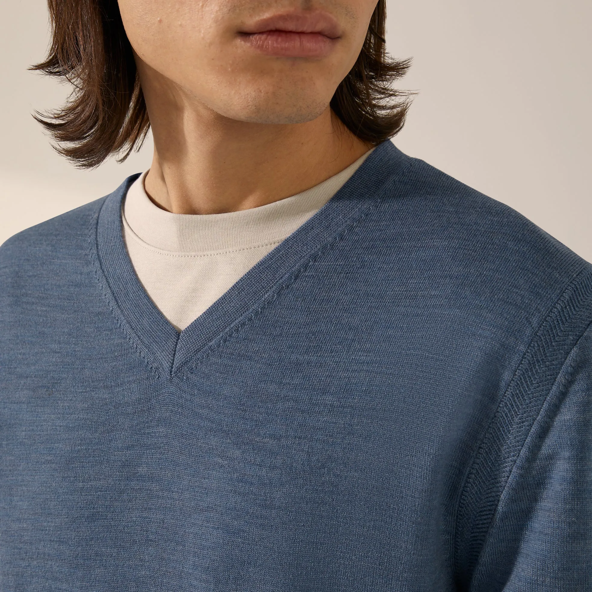 Cole Merino Lightweight V-Neck Sweater