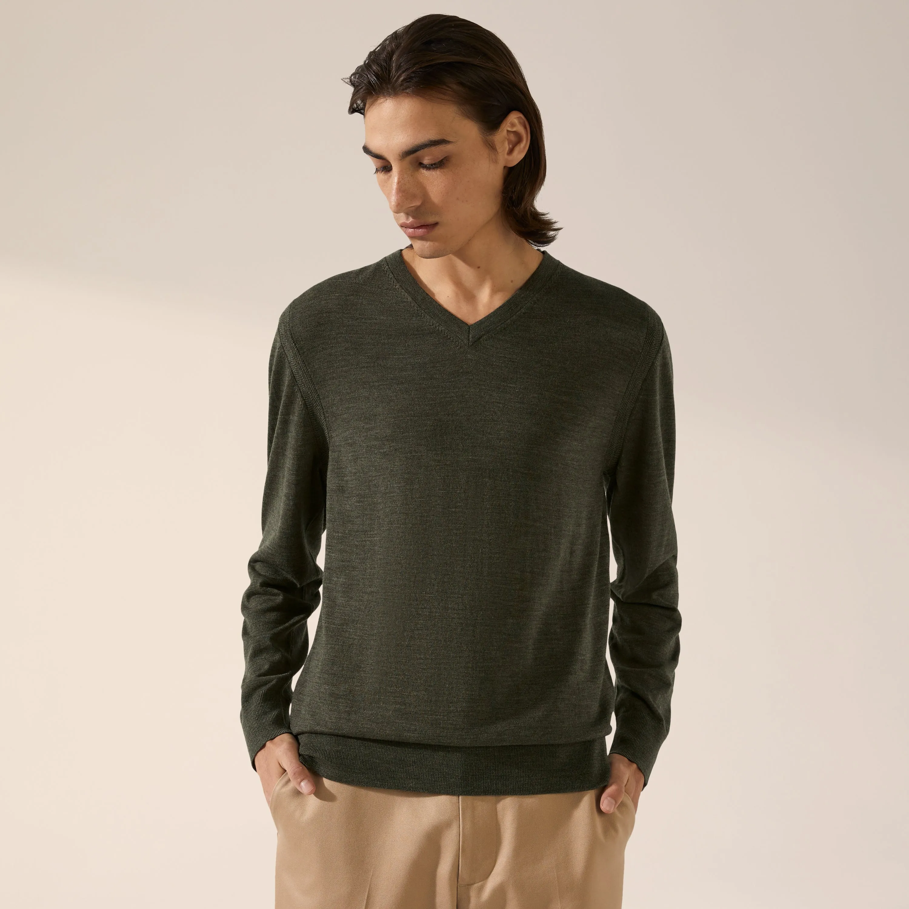 Cole Merino Lightweight V-Neck Sweater