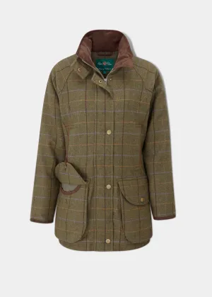 Combrook Ladies Tweed Shooting Coat In Hazel - Shooting Fit