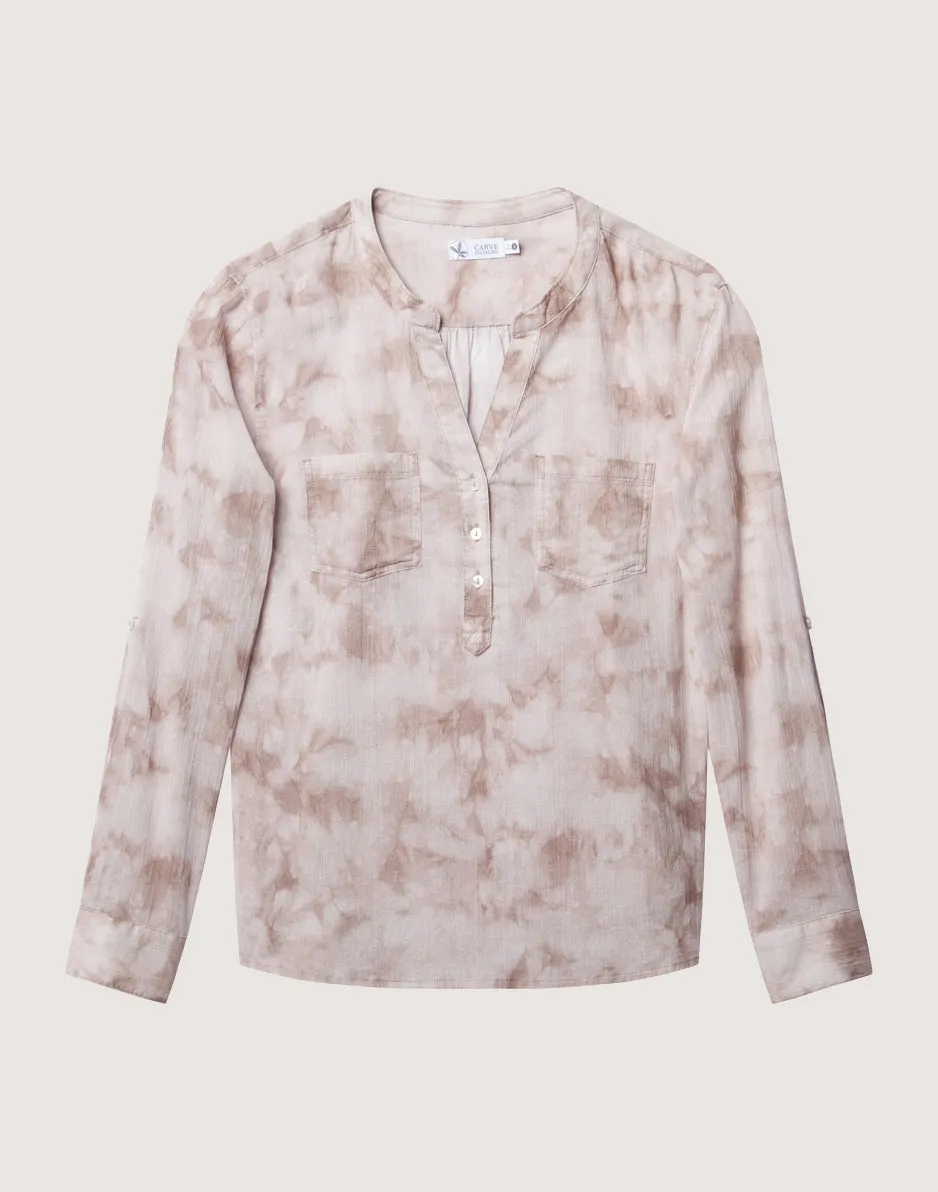 Dylan Gauze Shirt: Fawn Tie Dye - FINAL SALE