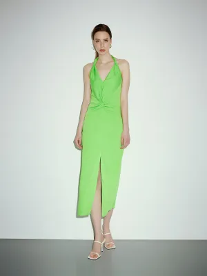 ETÉREO midi dress - gecko green