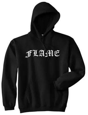 Flames of Fire Gold Frame Pullover Hoodie