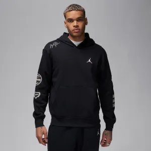 Jordan - Men - Essential Member Pullover Hoodie - Black/Dune Red/White