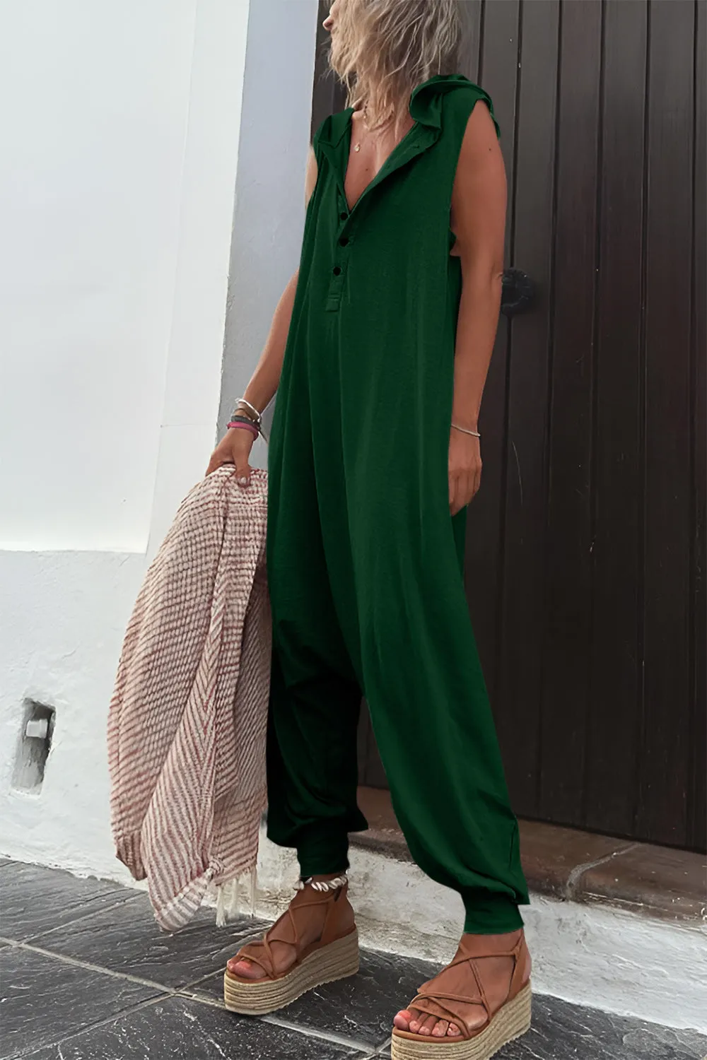 Just BE. Love at First Sight Sleeveless Jumpsuit