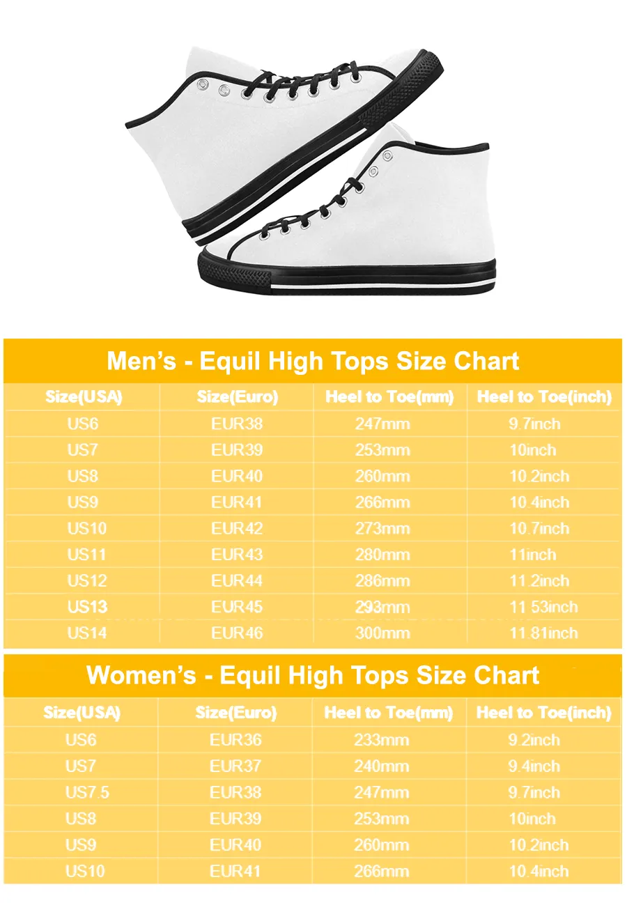 Lee's Excellent Equil High Tops - Womens