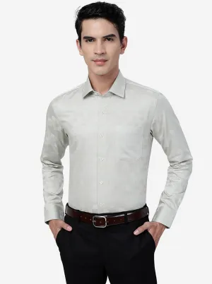 Light Green Solid Slim Fit Formal Shirt | JadeBlue