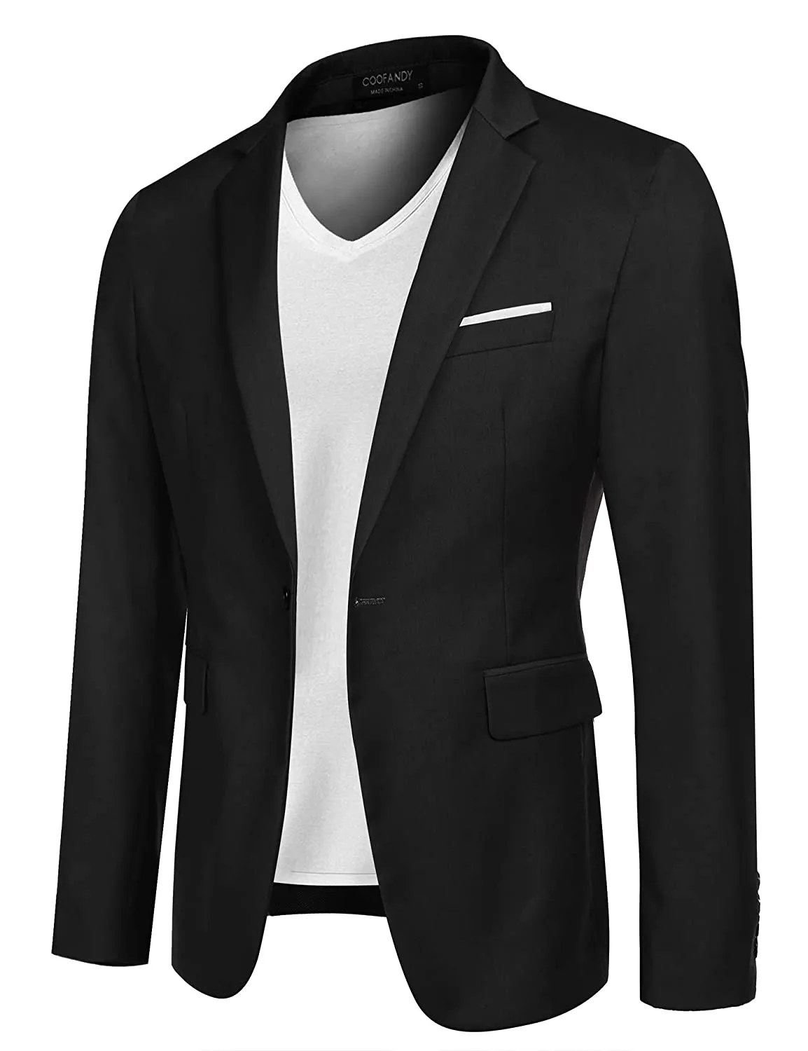 Lightweight One Button Notch Lapel Sporty Blazer