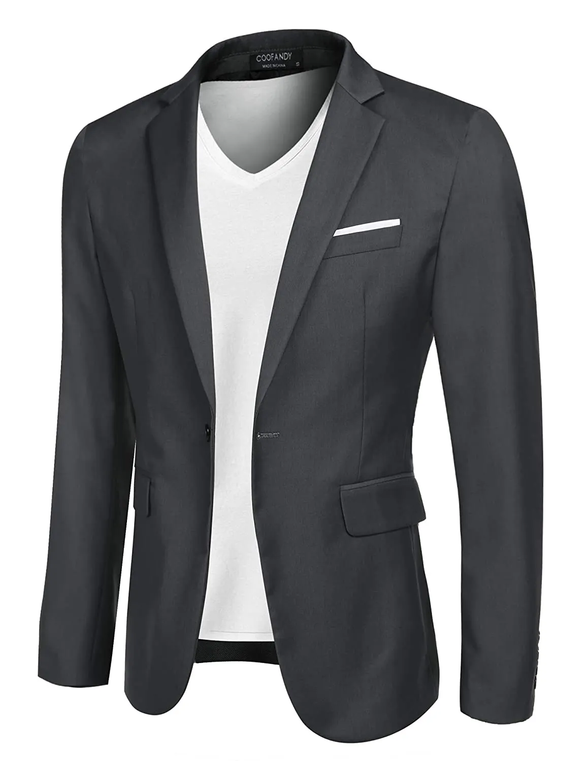 Lightweight One Button Notch Lapel Sporty Blazer