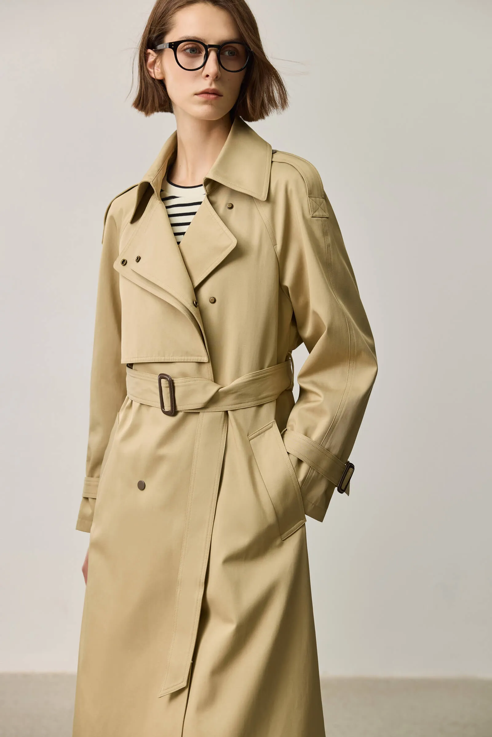 LILY Double-Breasted Trench Coat