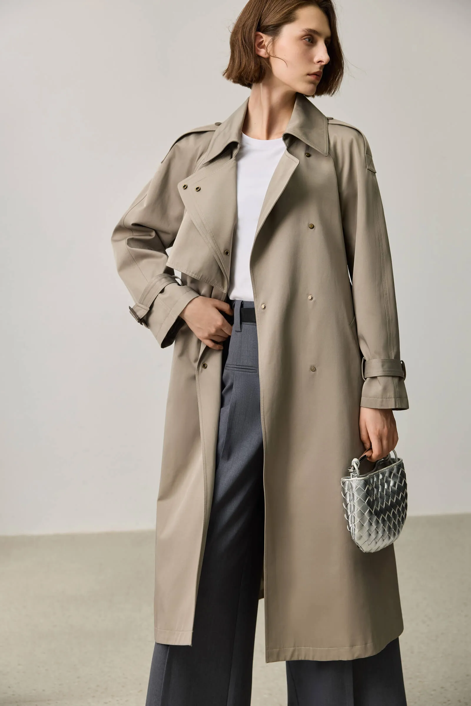 LILY Double-Breasted Trench Coat