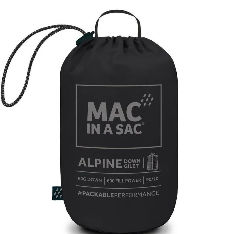 Mac In A Sac Alpine Down Mens Gilet - Black