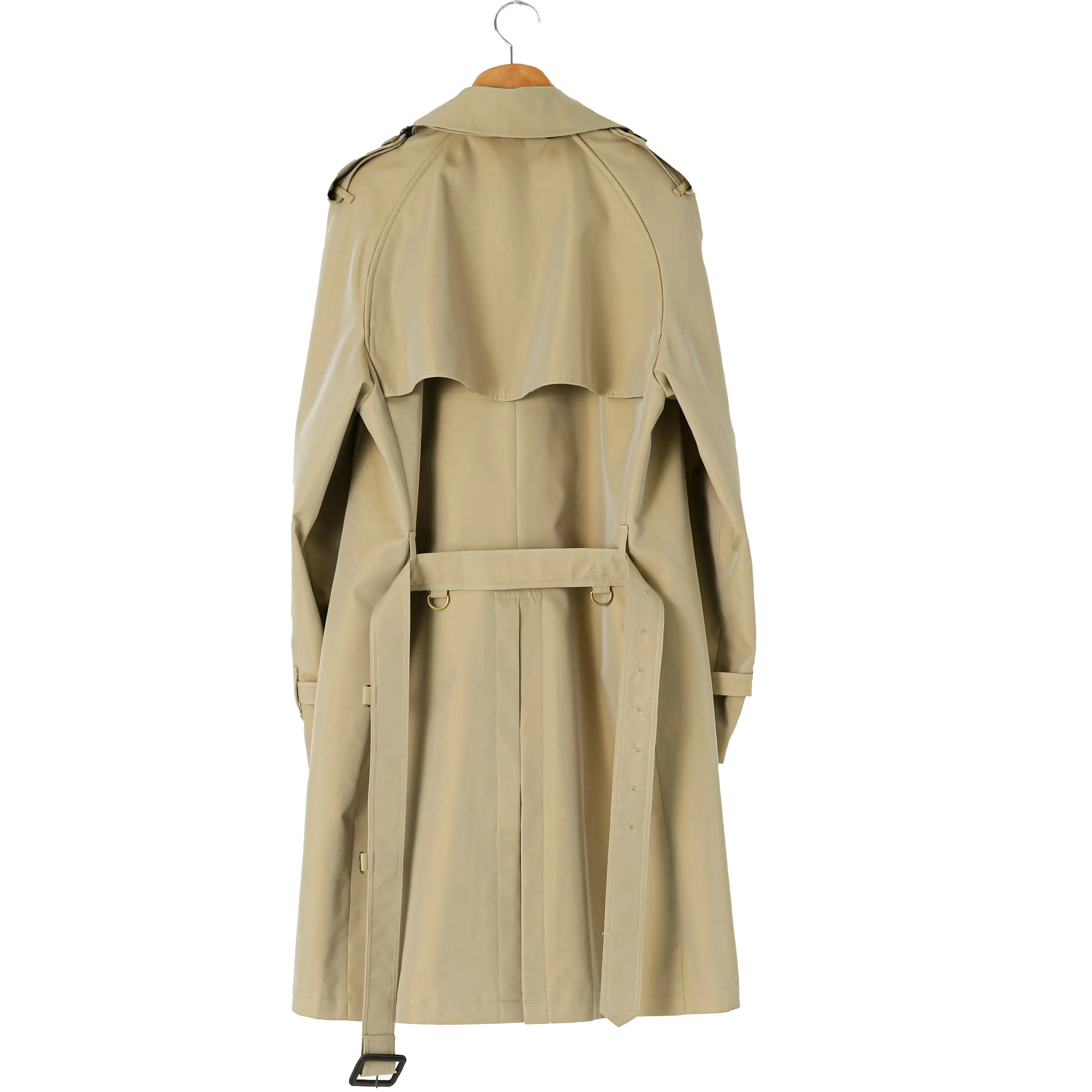 Men's Mid-length Double Breasted Trench Coat - Vintage Military Style