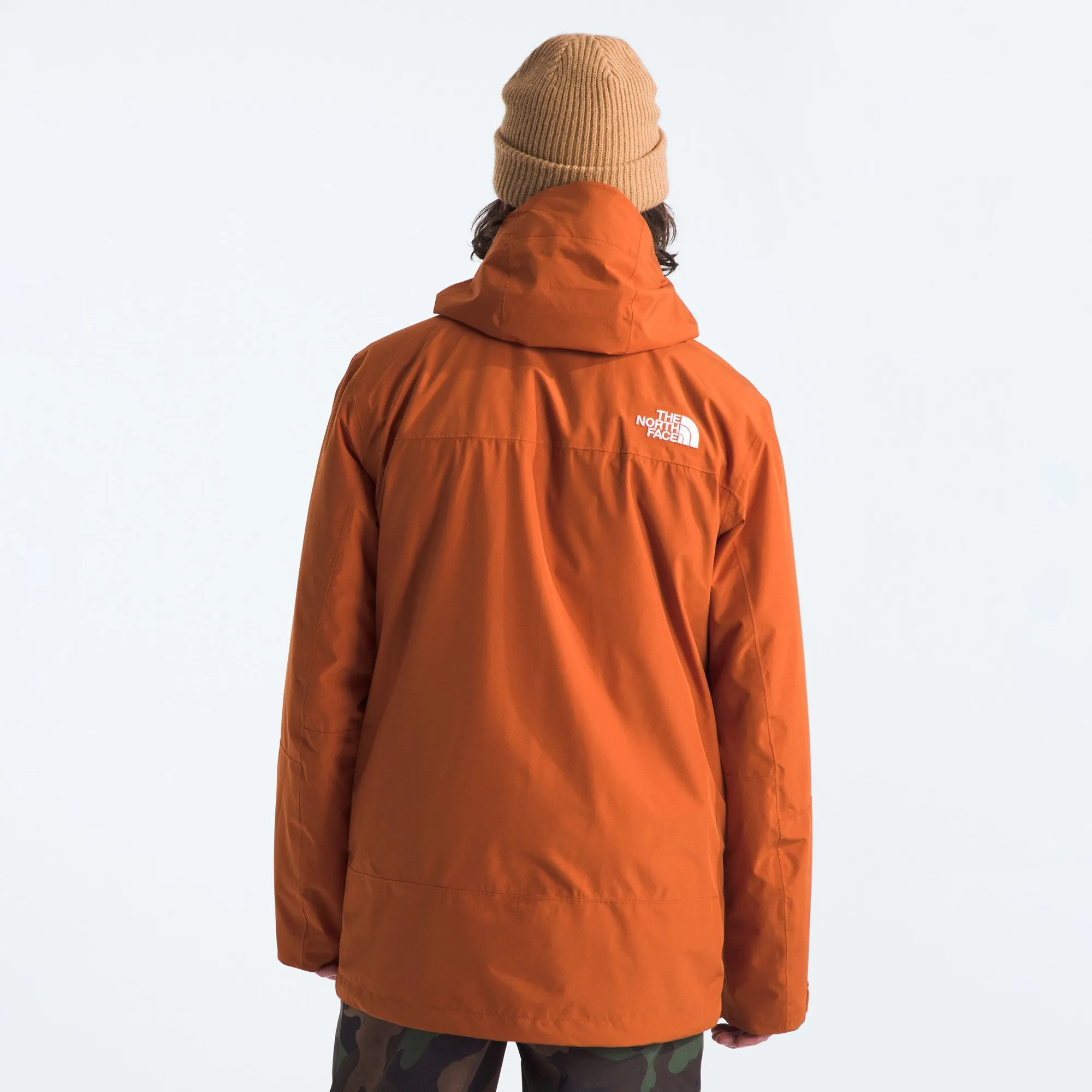 Men's Thermoball™ Eco Snow Triclimate® Jacket - Earthen Copper/TNF Orange