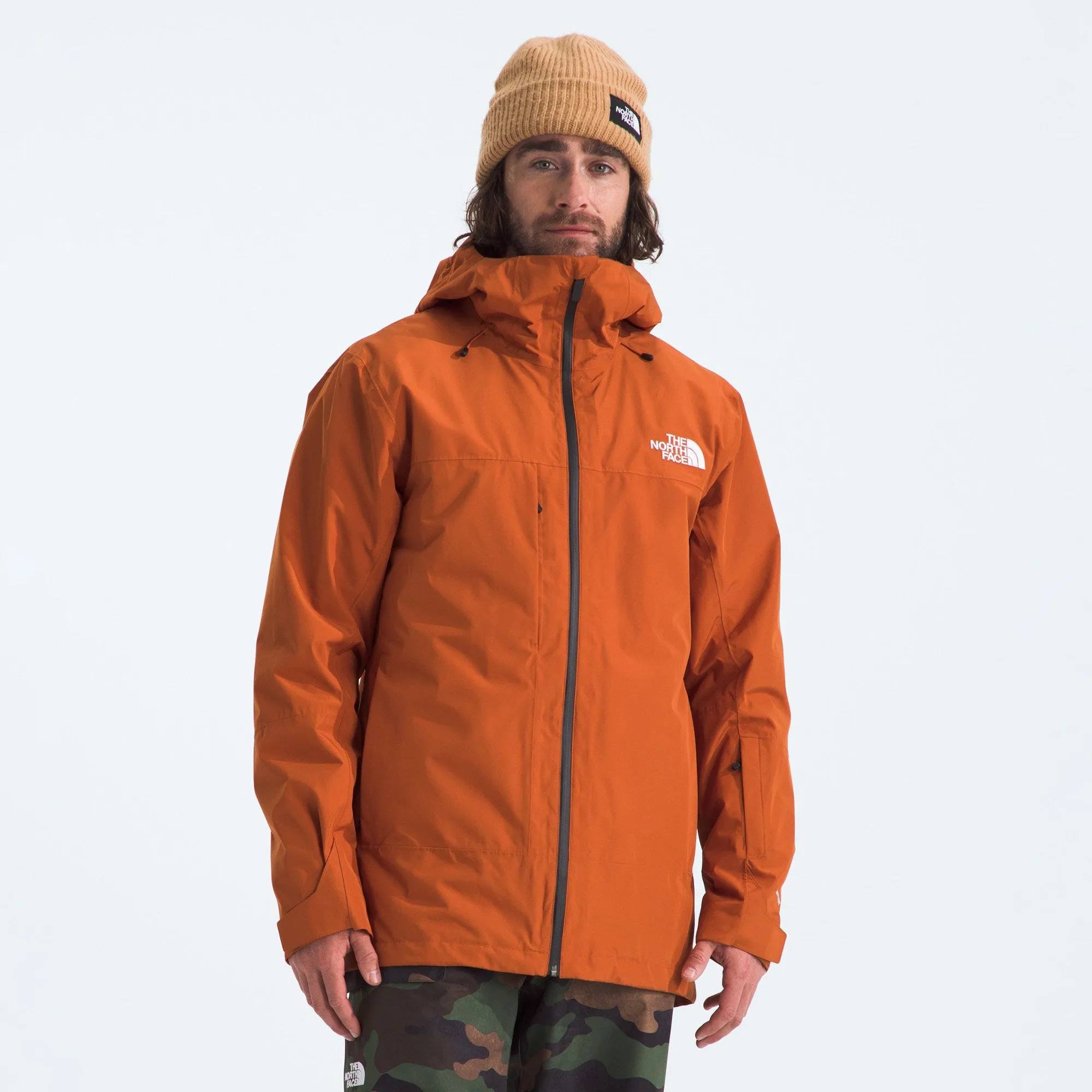 Men's Thermoball™ Eco Snow Triclimate® Jacket - Earthen Copper/TNF Orange