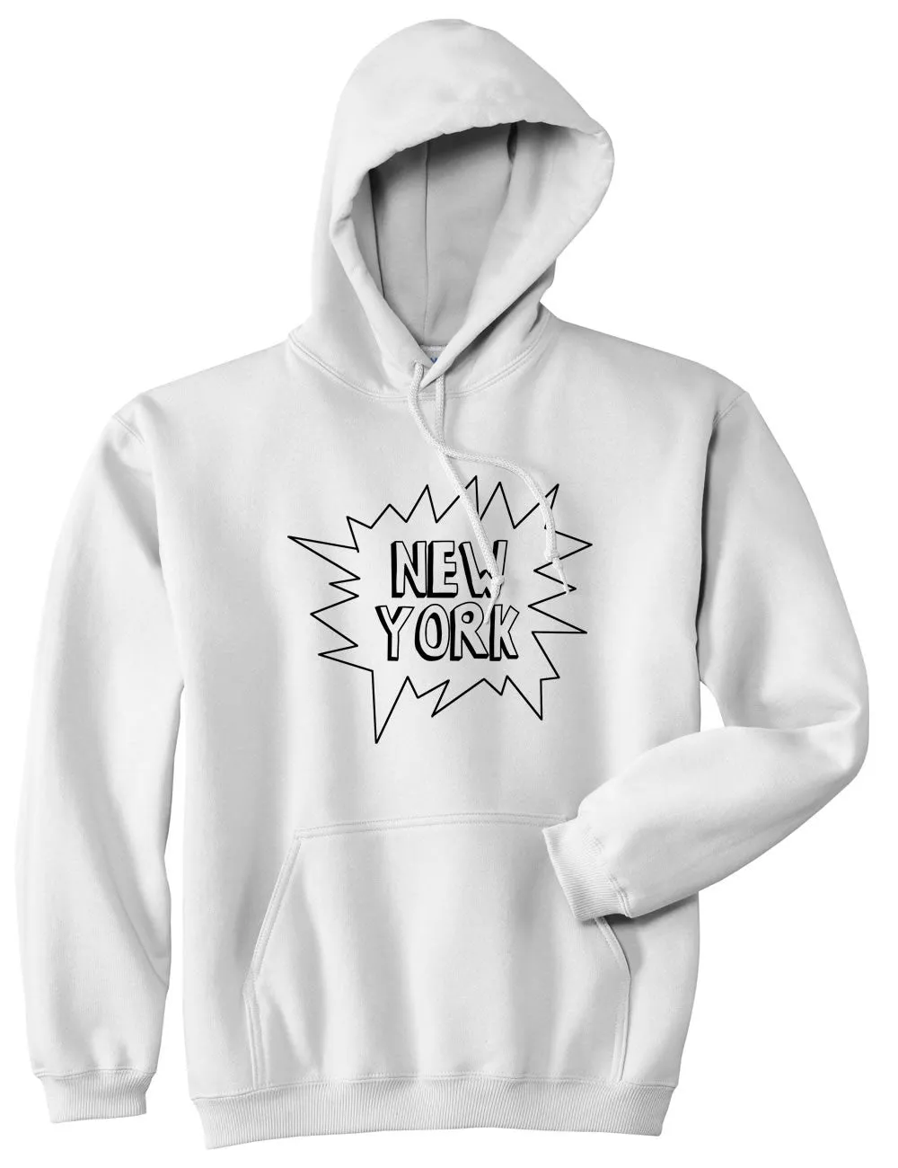 New York Bubble Quote Pullover Hoodie Hoody