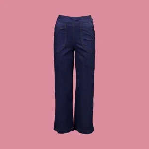 Olga de Polga Peggy Ligera Jeans - Dark Wash in Summer Denim