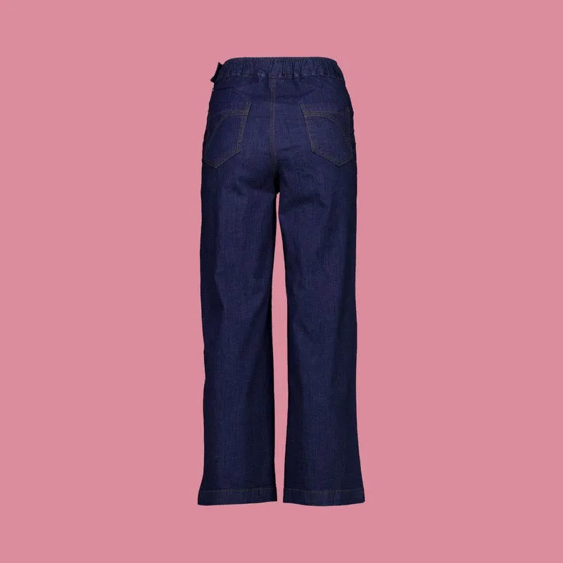 Olga de Polga Peggy Ligera Jeans - Dark Wash in Summer Denim