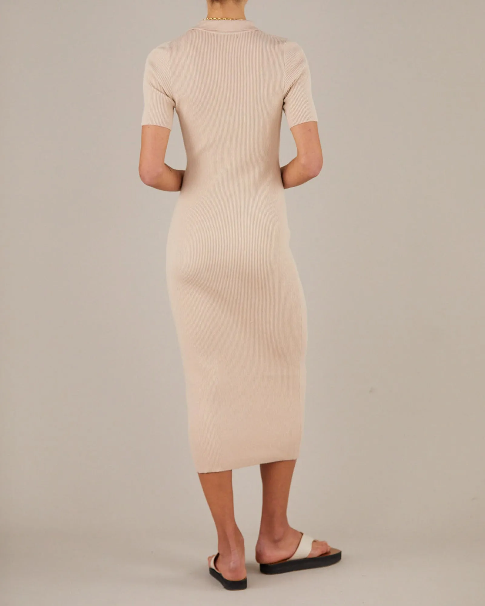 Pablo Knit Dress - Beige