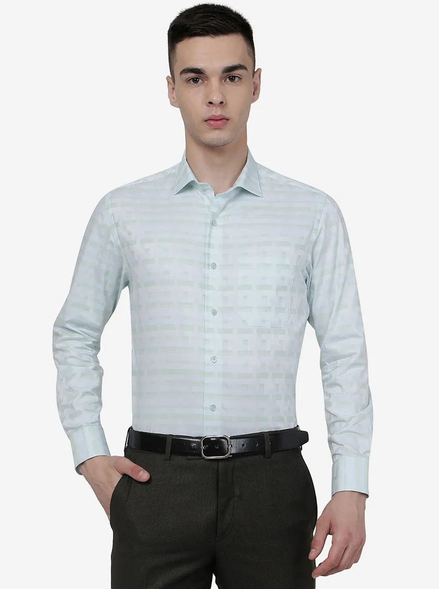 Pista Printed Slim Fit Formal Shirt | Metal