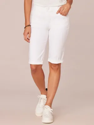 "Ab"solution® White Petite Bermuda Short