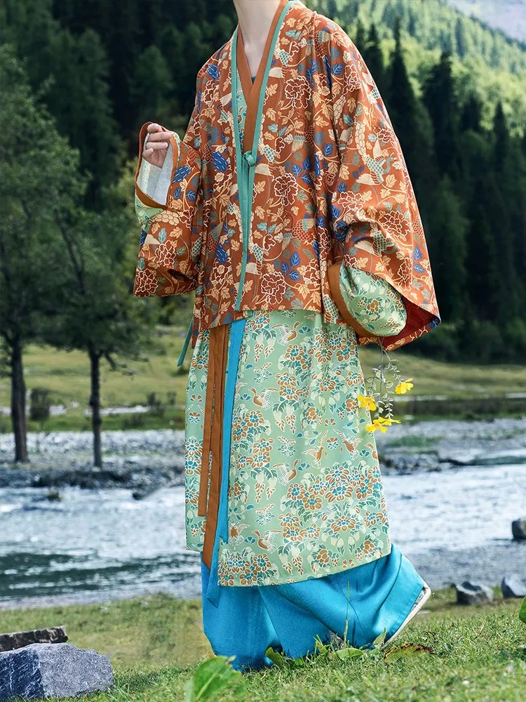 Shi'er Jin 十二锦 Twelve Brocades Wei Jin Zheyi Jacket Zhiju Robe Set