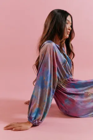 Silk Dress in Rainbow