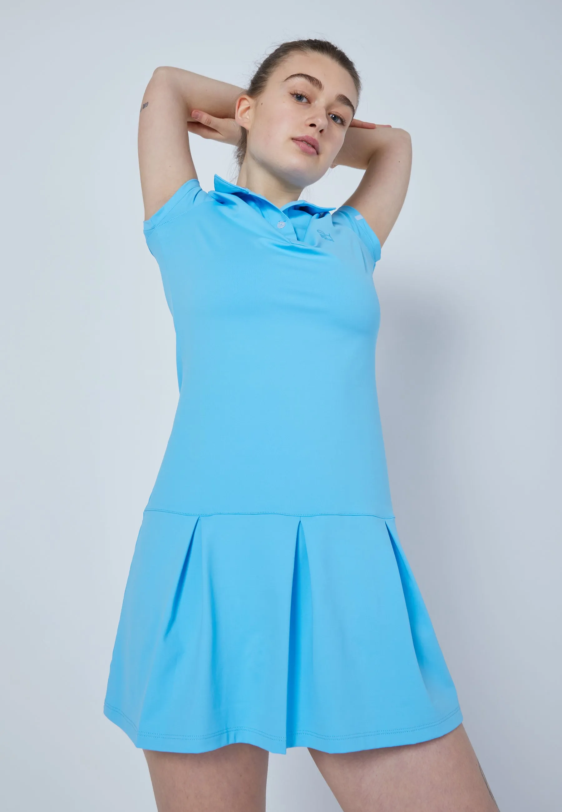 Tennis Polo Dress, light blue