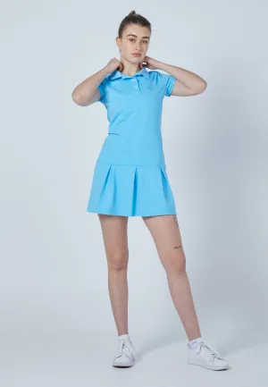 Tennis Polo Dress, light blue