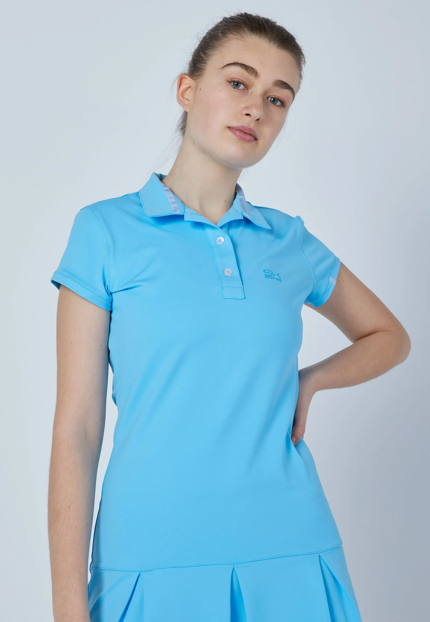 Tennis Polo Dress, light blue