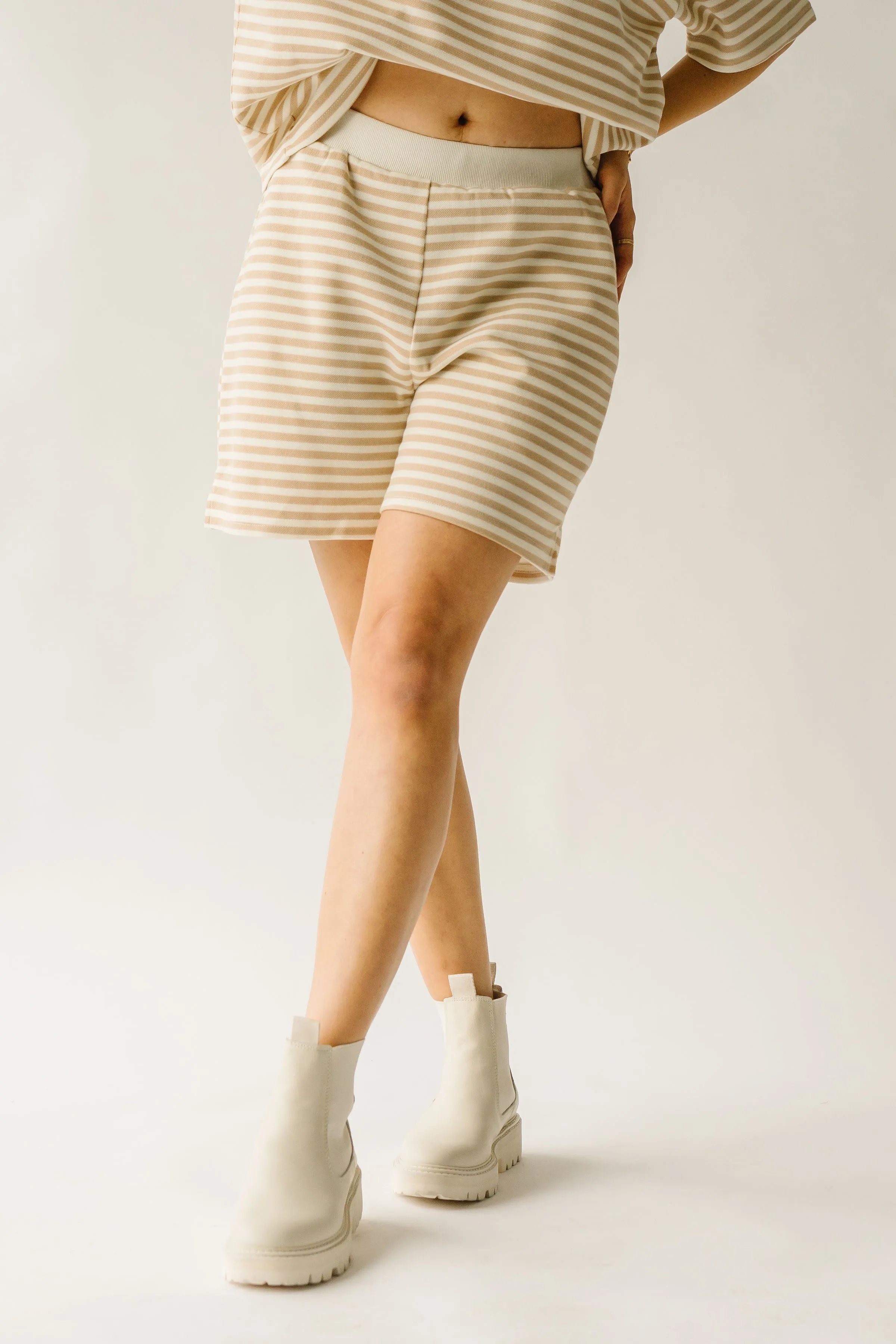 The Watson Striped Short in Sand