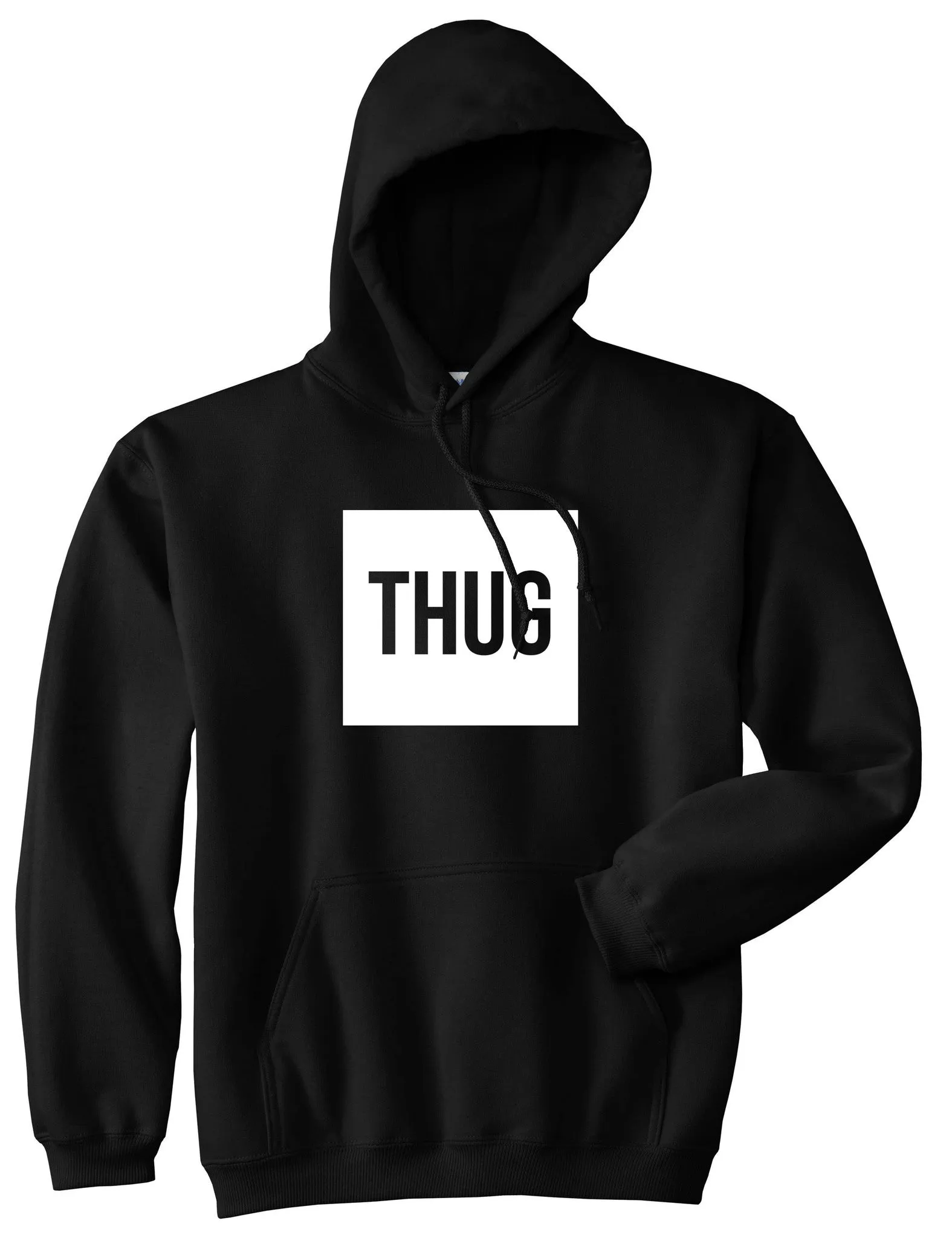 Thug Gangsta Box Logo Boys Kids Pullover Hoodie Hoody