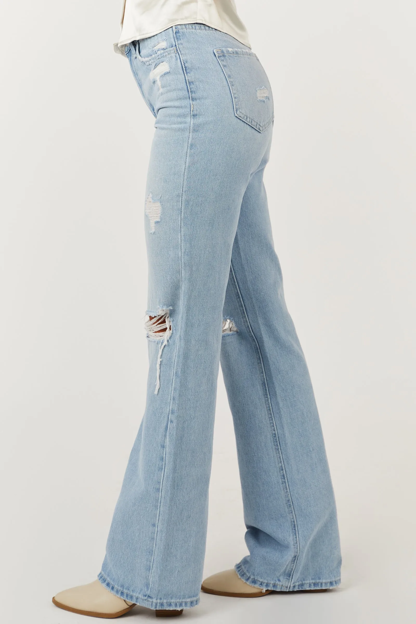 Vervet Light Wash High Rise 90's Vintage Flare Jeans