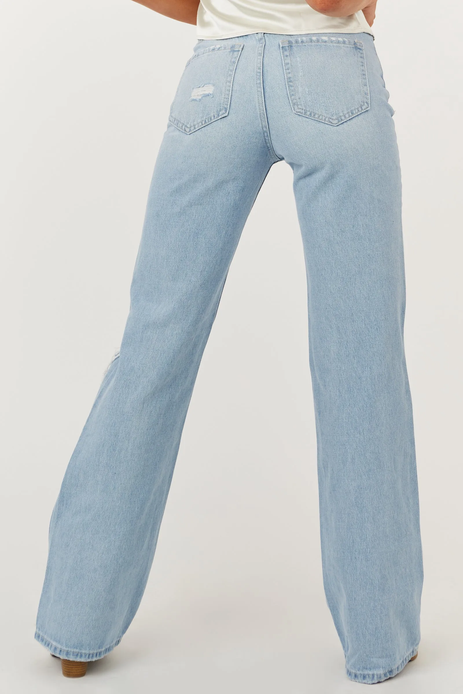 Vervet Light Wash High Rise 90's Vintage Flare Jeans