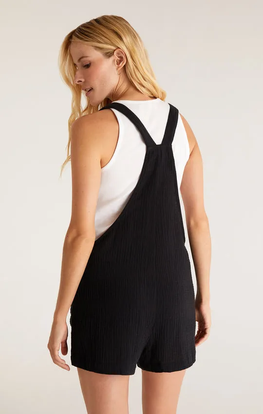 Z Supply Archer Gauze Romper - Black